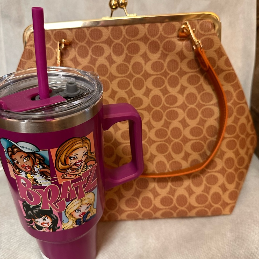 Brown Patterned Women's Clutch